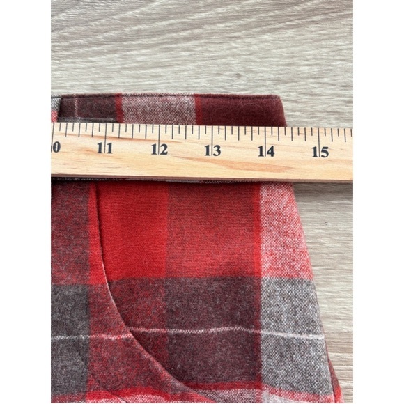 Pendleton Plaid 100 Wool Mini Skirt Womens Size S Red Heritage Print - Picture 10 of 12